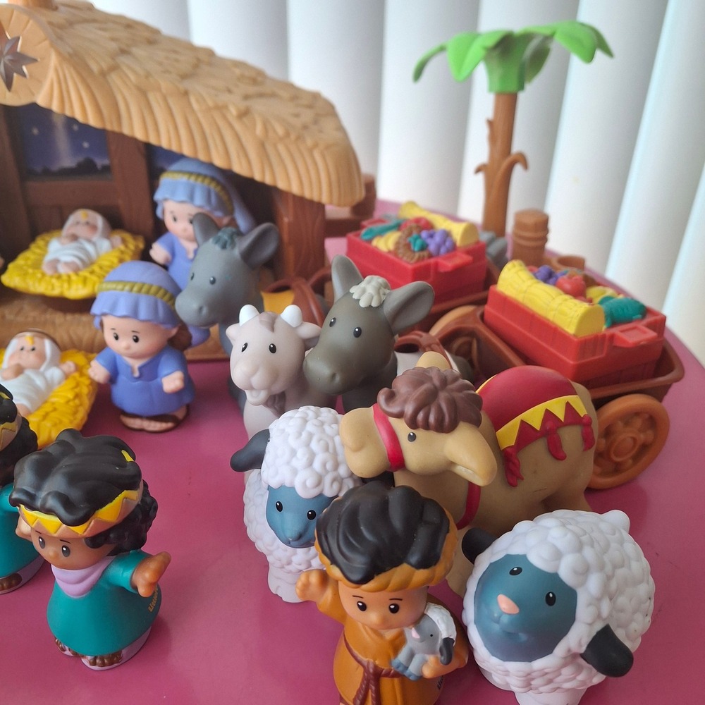 Fisher Price Little People Christmas Story Nativity Set x2 Light Sound Music - Picture 5 of 8